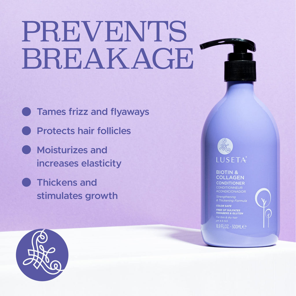 Luseta Biotin And Collagen Thickening Conditioner back label details