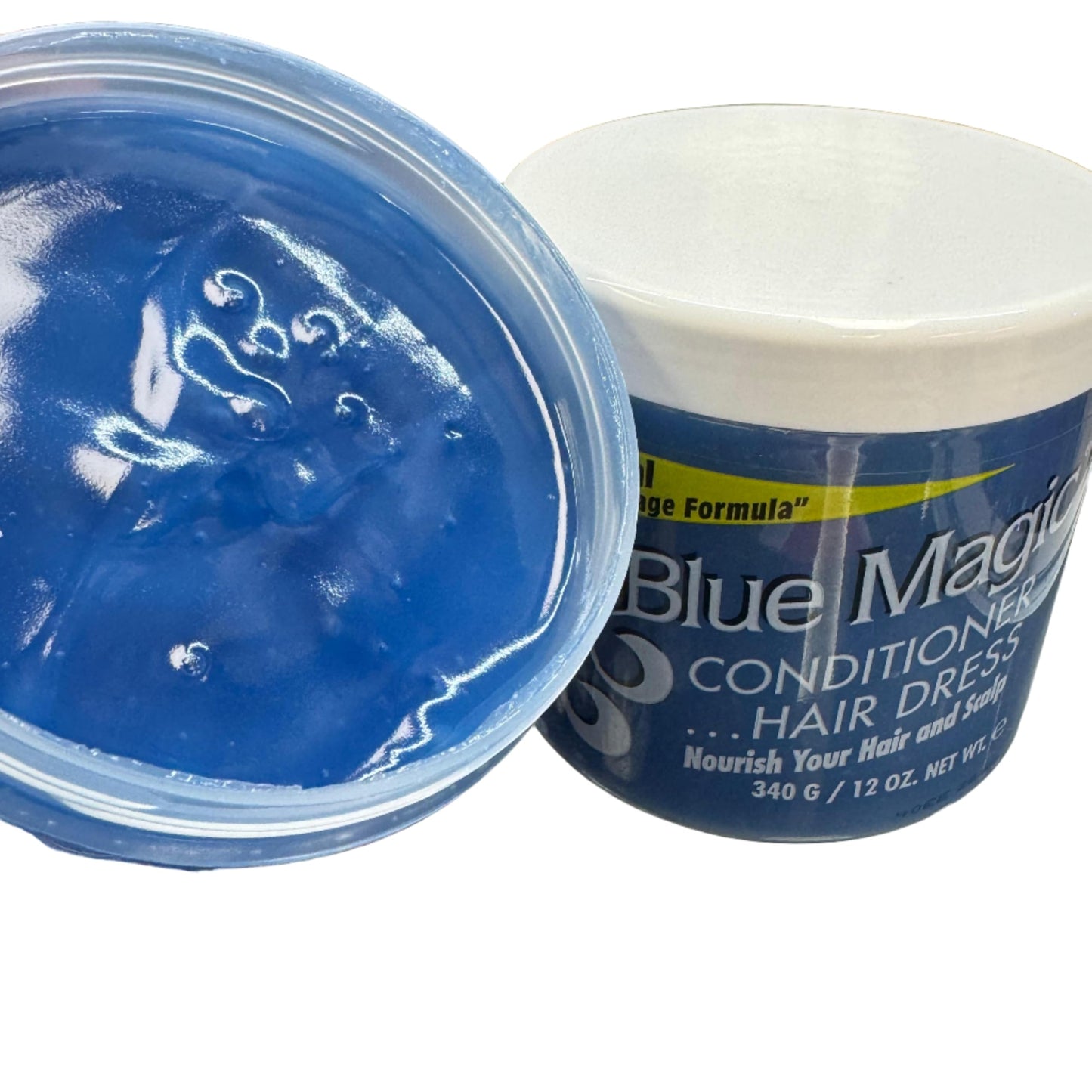 Pack of two Blue Magic hair dressing jars