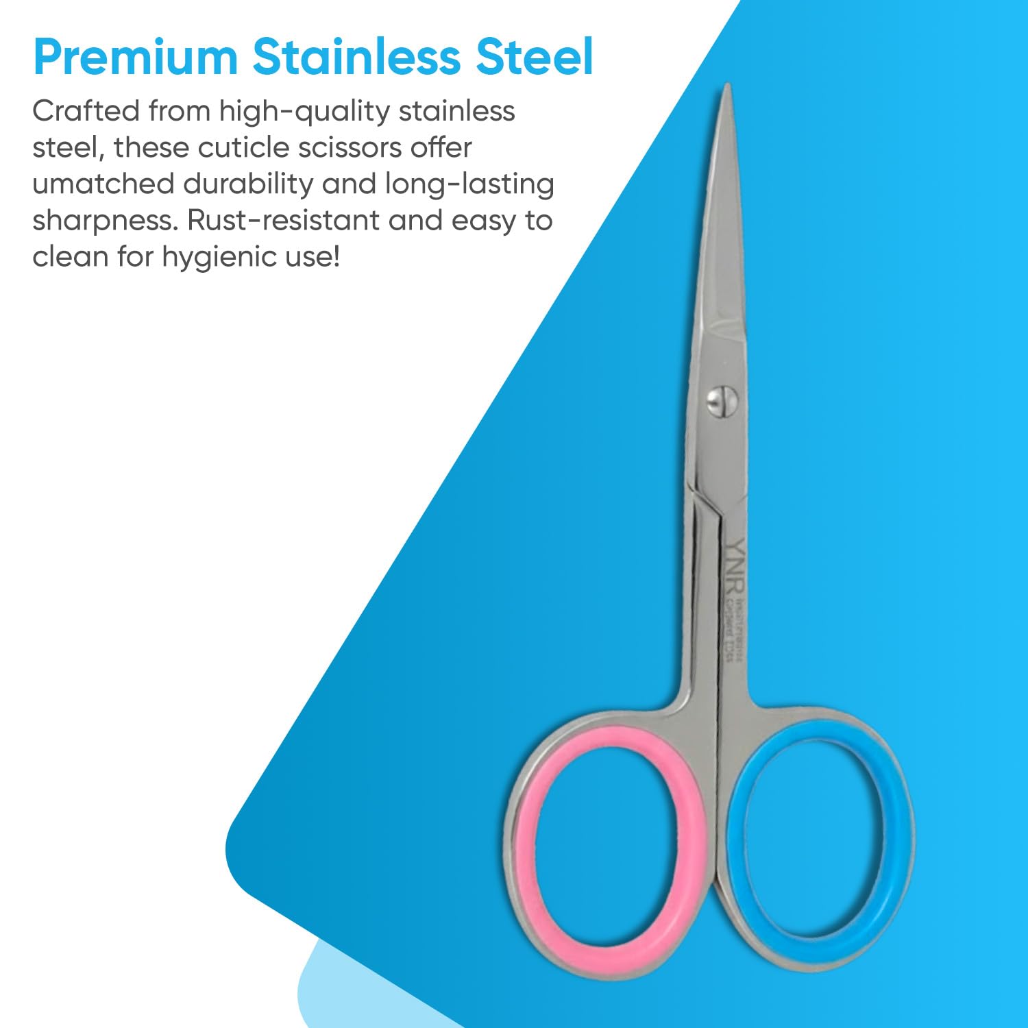 YNR multi functional beauty scissors perfect for eyebrow shaping and hair trimming.
