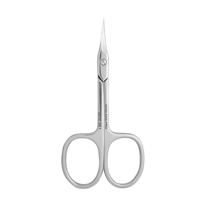 Short ergonomic handles of Staleks Pro Expert 22 Type 1 cuticle scissors for precise grip
