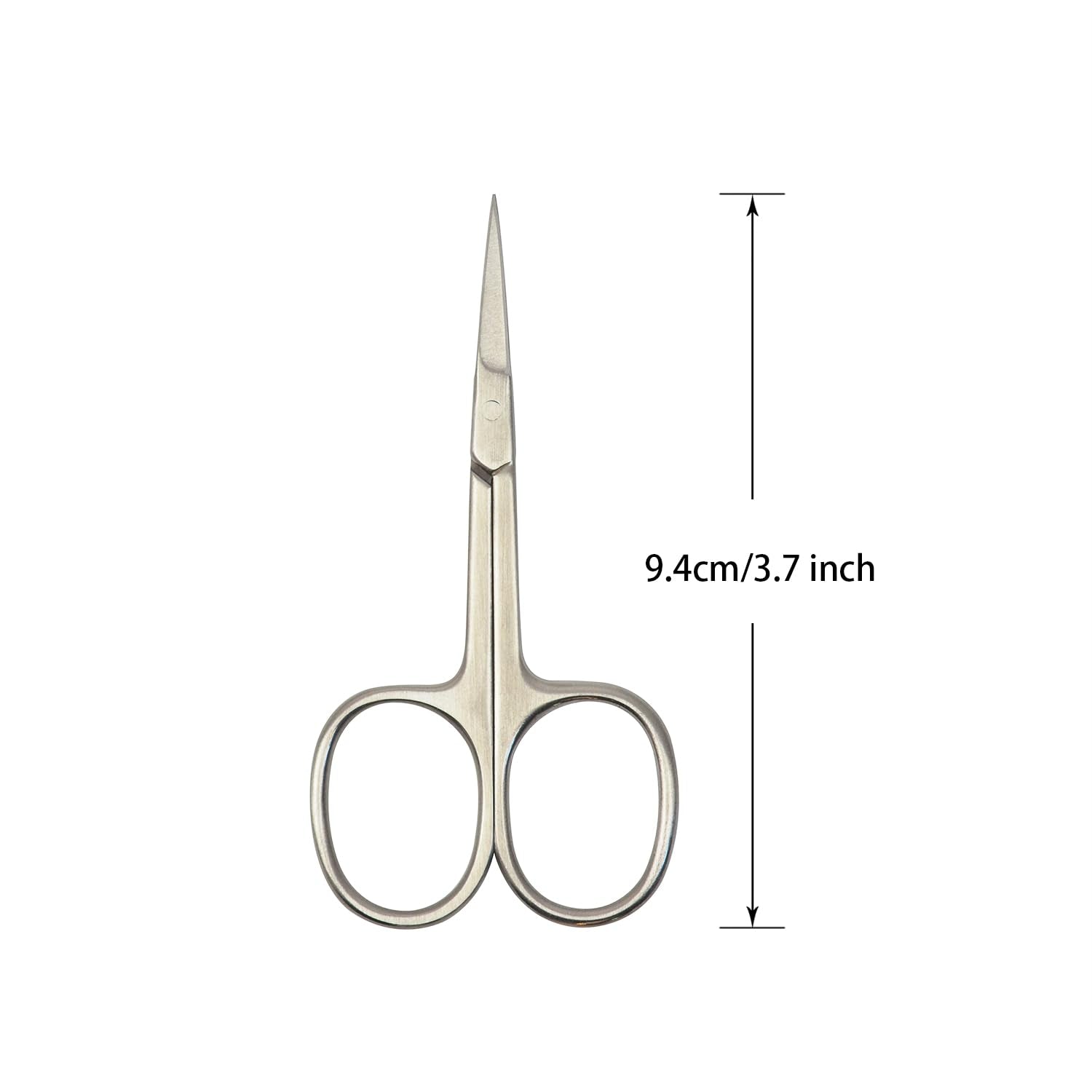 Ideal Tek professional manicure scissors showing the precision straight tip