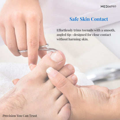 Side profile of the Rockville Unlimited heavy duty nail cutting instrument emphasizing the sturdy straight blade design.
