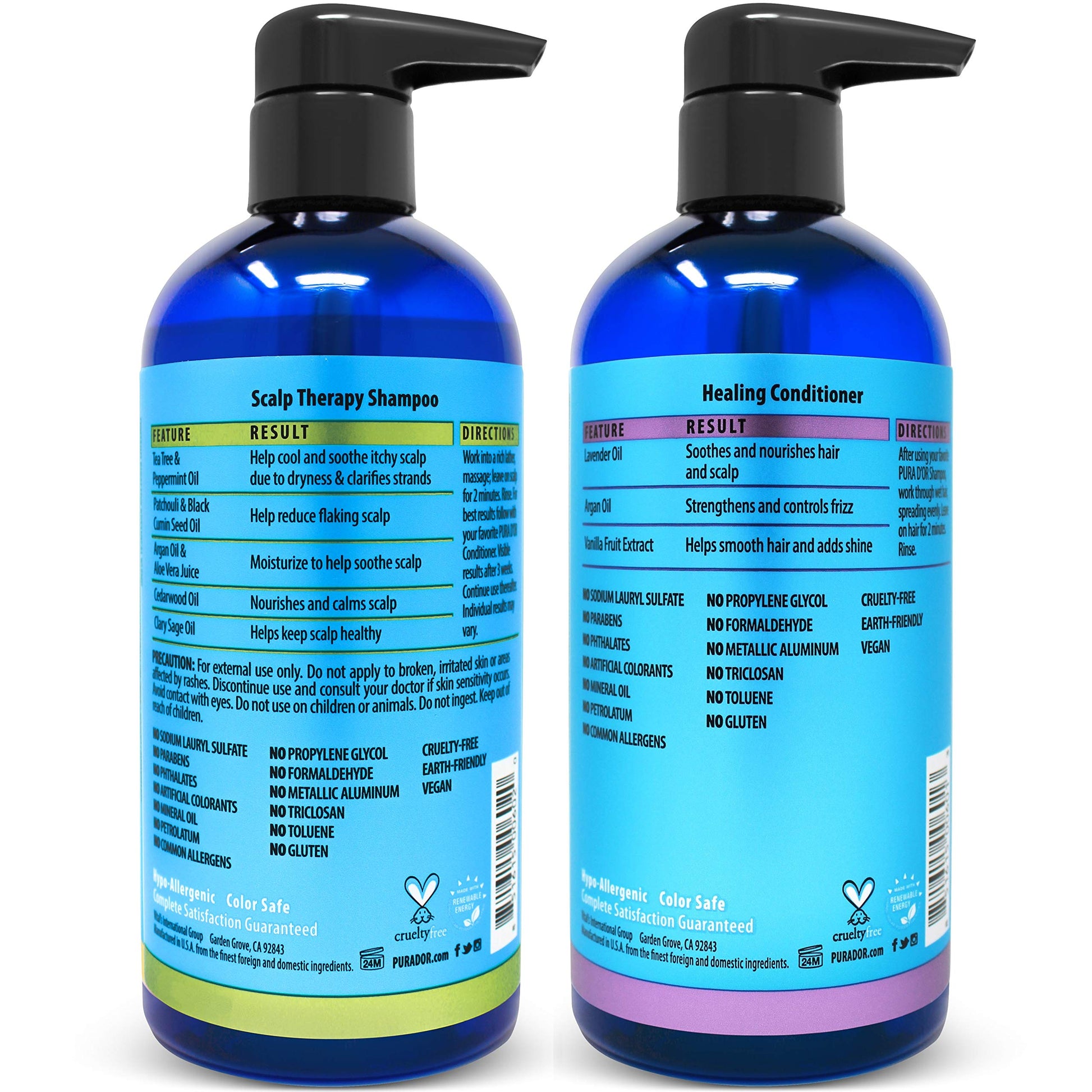 Pura D'or tea tree and argan oil scalp therapy daily hair treatment