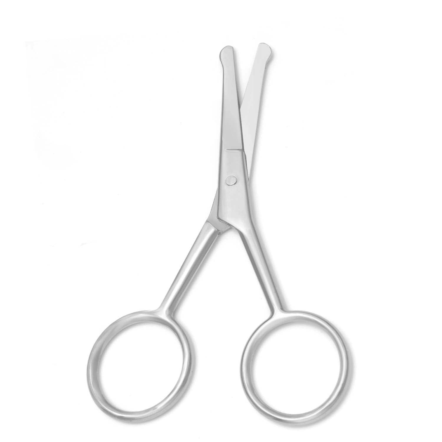 Yutoner stainless steel cuticle and pedicure beauty shears with large finger loops