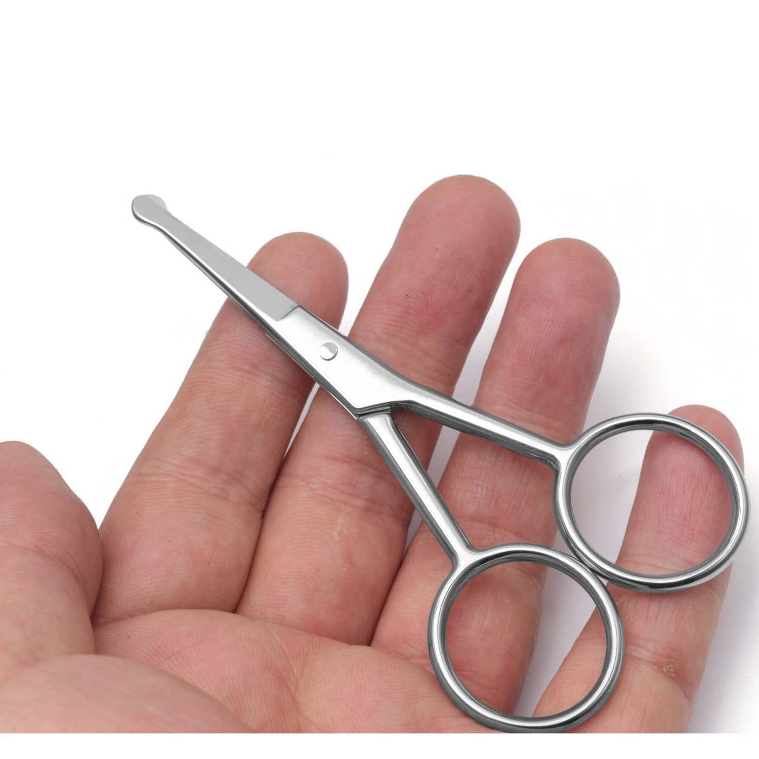 Yutoner silver four inch multi purpose personal grooming scissors matte finish