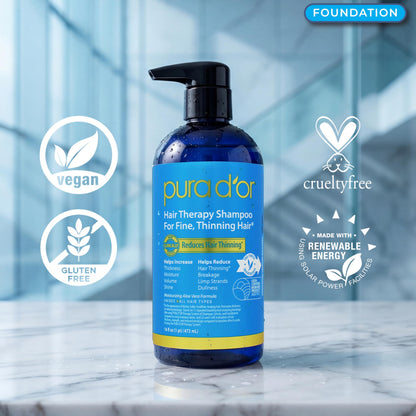 Pura D'Or clinically tested hair care system for men and women