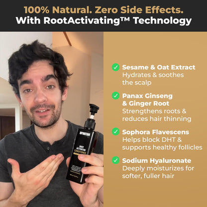 Texture and application of Spartan conditioner for men