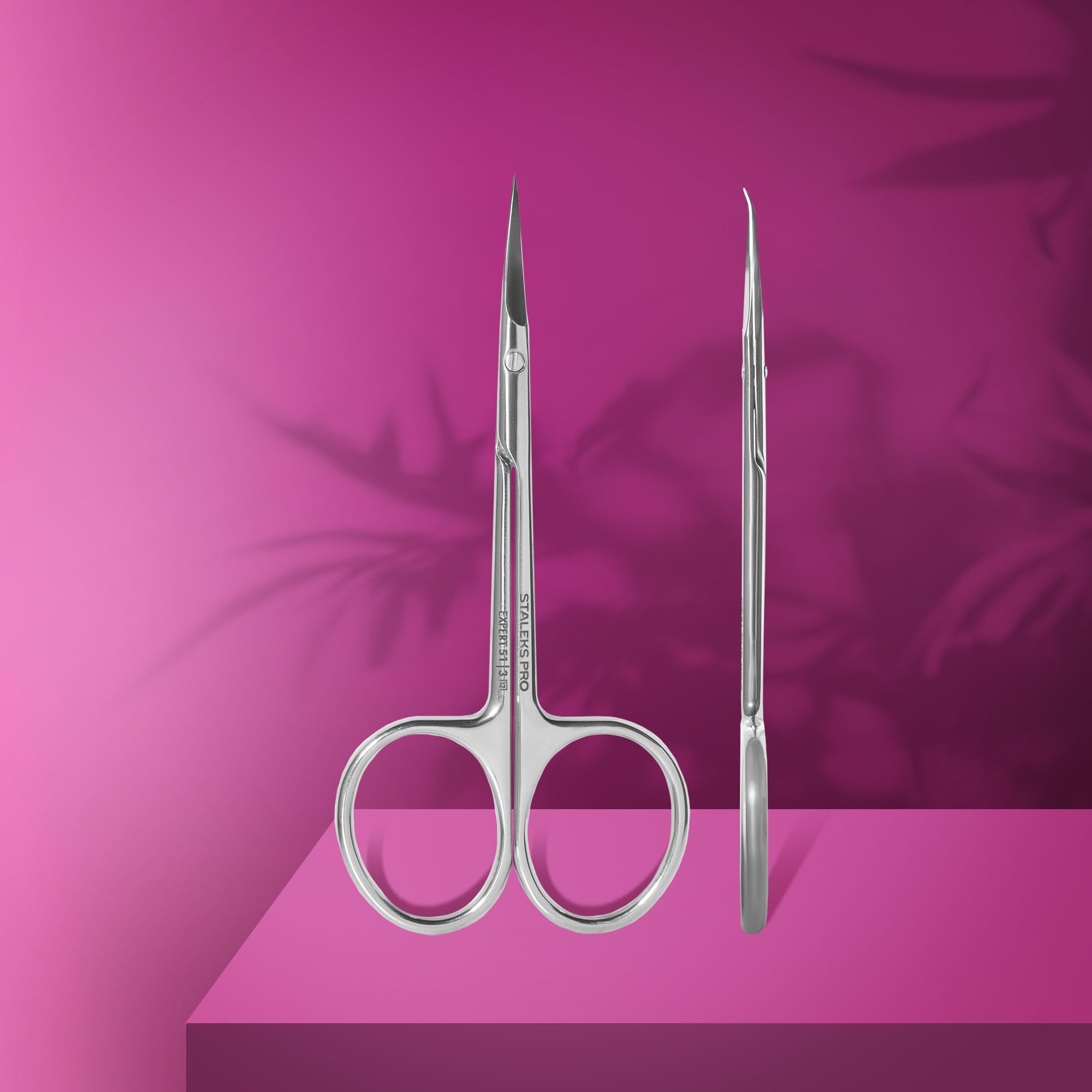 Full product view of the Staleks Expert Series professional salon grade cuticle trimmer tool.