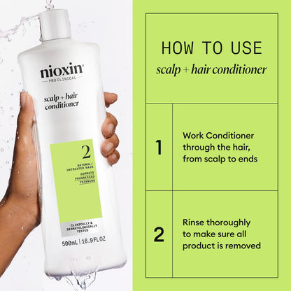 Nioxin peppermint oil infused scalp therapy conditioner 500ml bottle