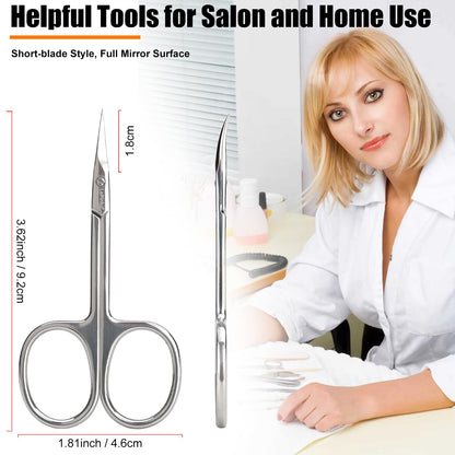 LePinko professional cuticle scissors showing the high quality alignment screw mechanism.