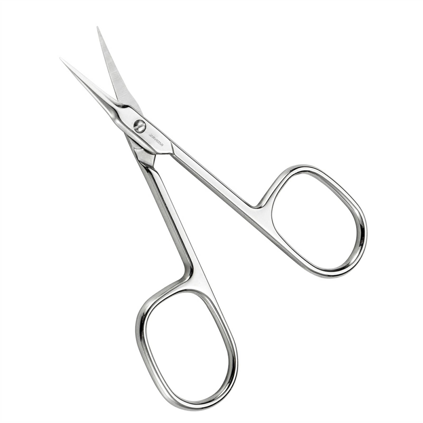 Ergonomic handles and polished finish of JARVISTAR 93 mm nail scissors.