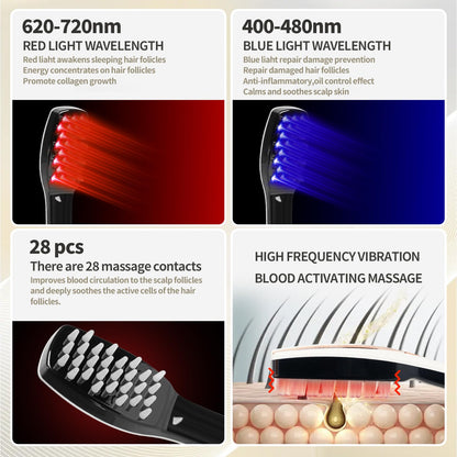 Side profile of Tkcsoi rechargeable electric head scratcher