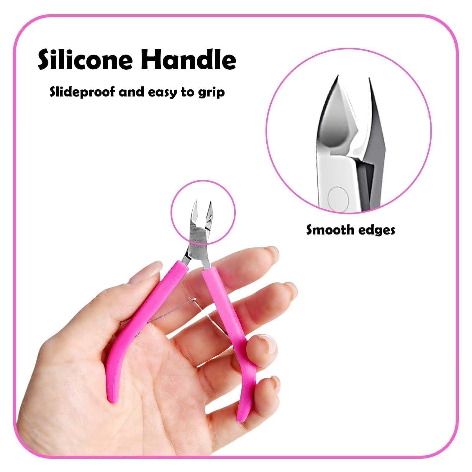 Washable cuticle cutter scissor being rinsed under running water for hygiene maintenance.