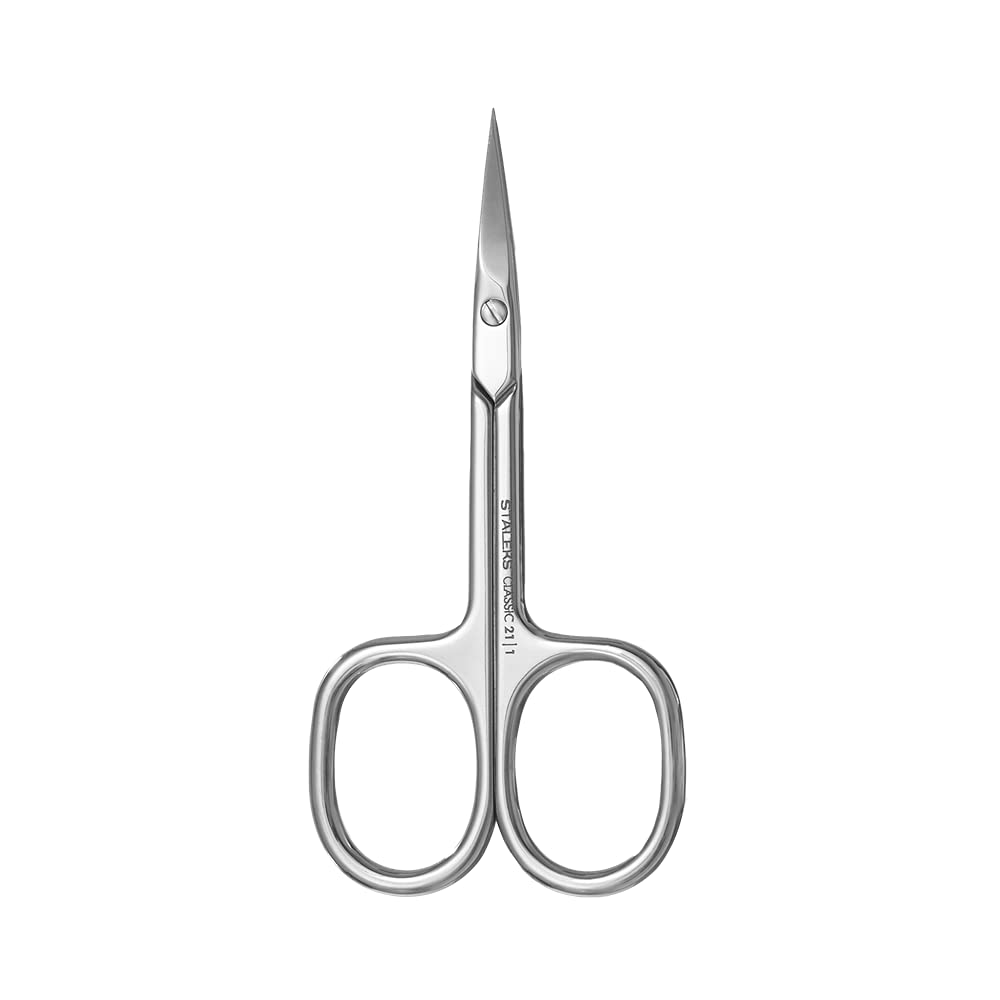 Staleks professional cuticle trimming scissors with straight short handles for home manicures