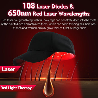 Side profile of Uupas professional hair regrowth device