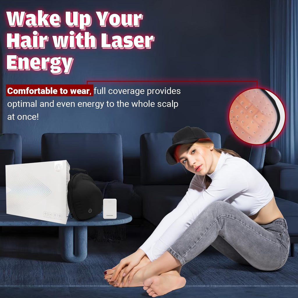 Uupas professional laser hair growth system angled display