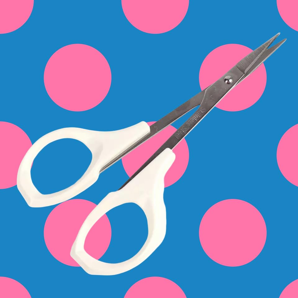 EMILYSTORES authentic imported beauty scissors packaging and complete product presentation view.
