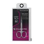 Close up view of the manually sharpened narrow blades on Staleks Pro Expert 11 scissors.