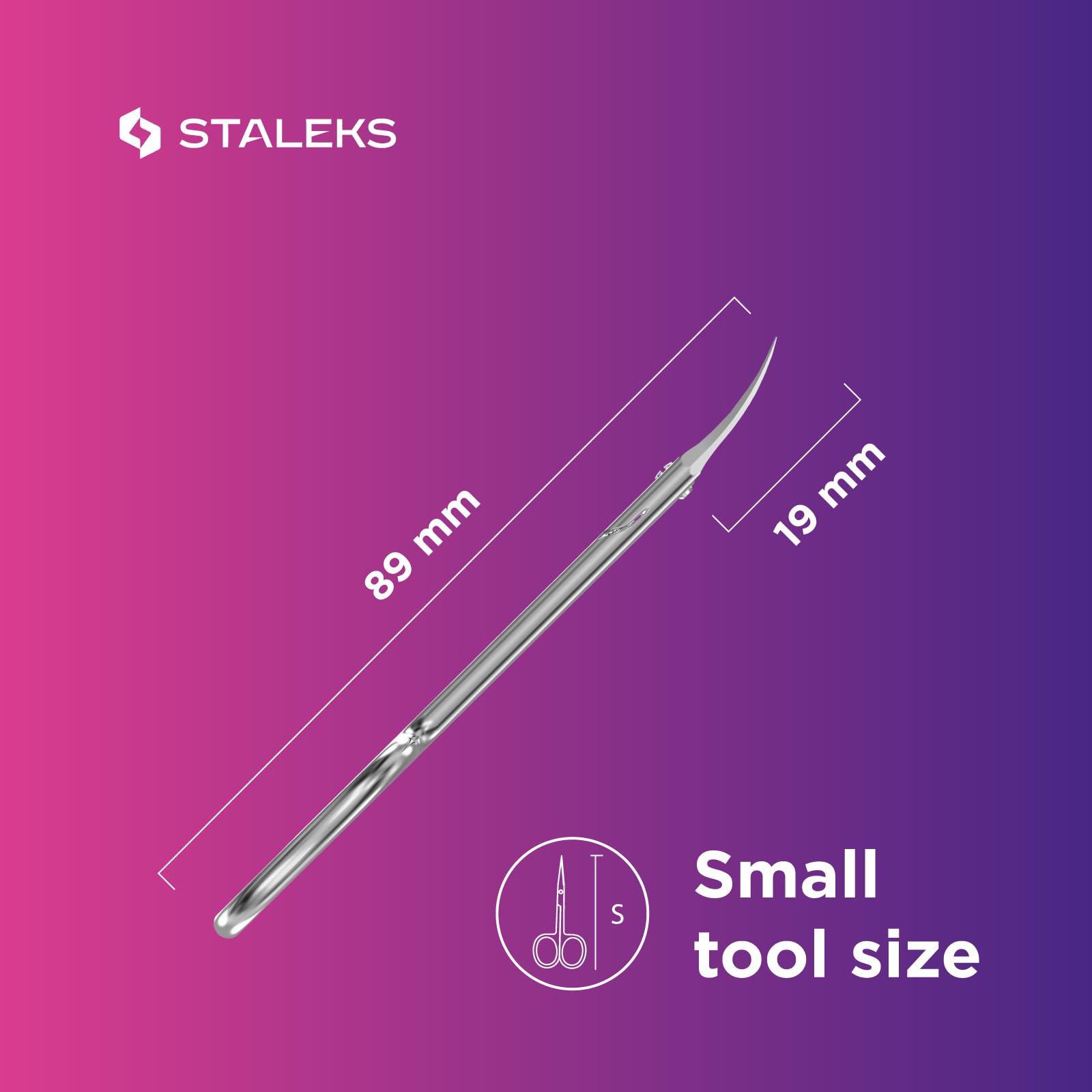 Authentic Staleks Pro Expert 11 Type 1 packaging for premium left handed beauty tools.