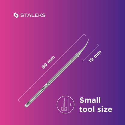 Authentic Staleks Pro Expert 11 Type 1 packaging for premium left handed beauty tools.