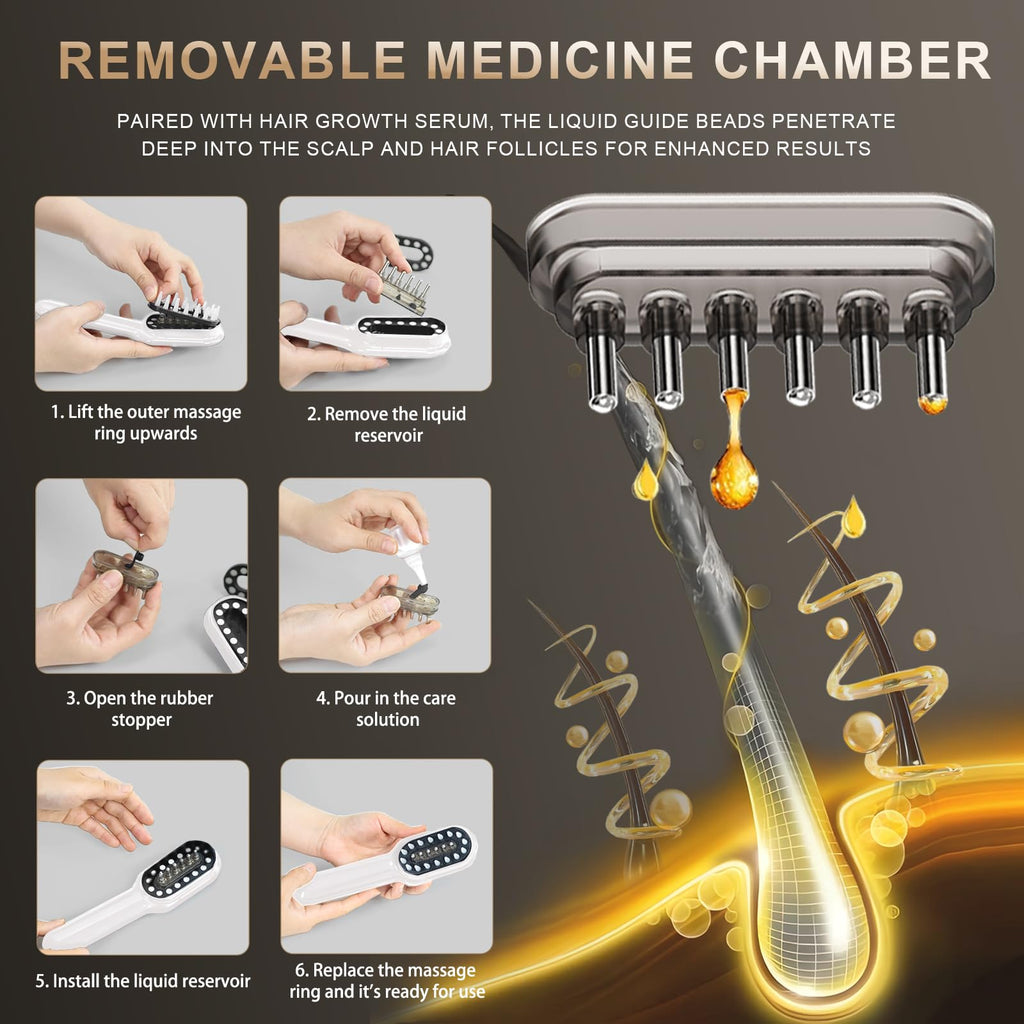 Apbier hair regrowth device held in hand demonstrating ergonomic size and grip