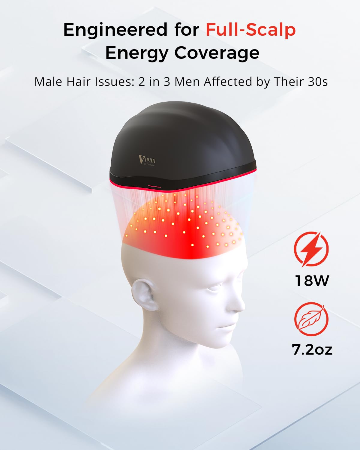 V VYM By Clinmate LED array showing 126 medical grade diodes