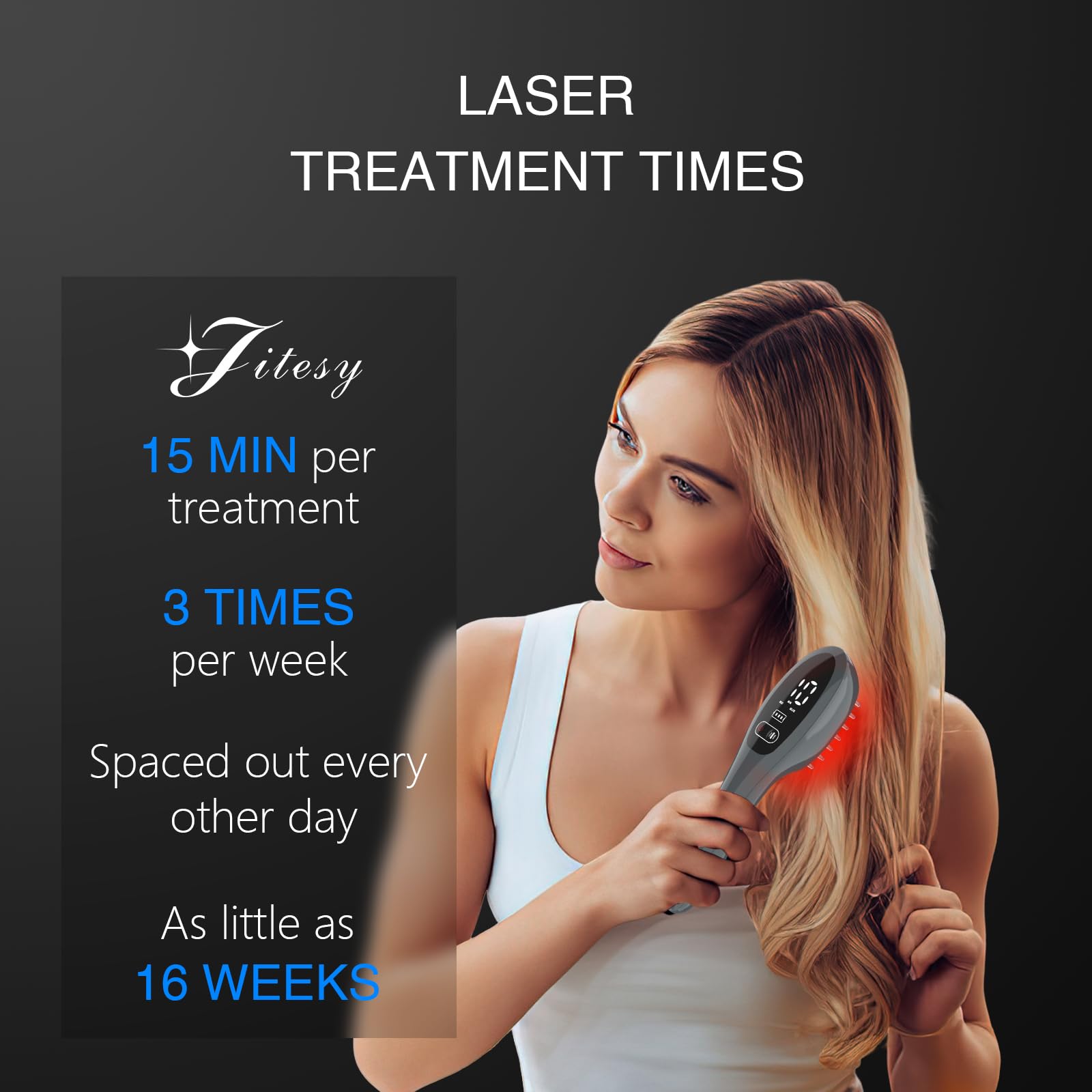 Close up of Jitesy laser therapy device light emitters