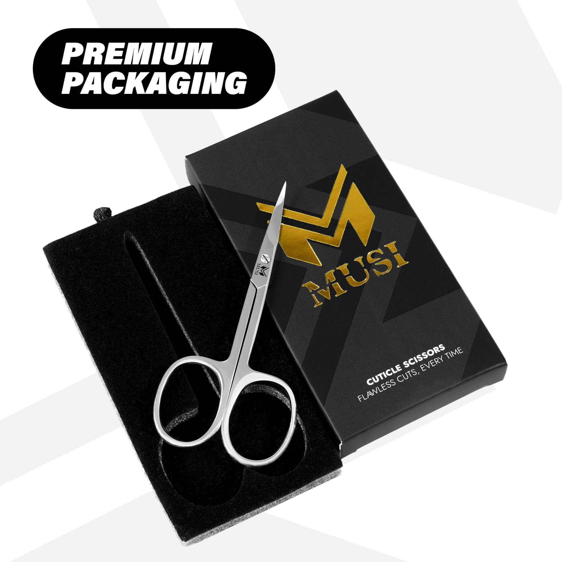 MUSI surgical grade steel nail grooming tool for precise salon results