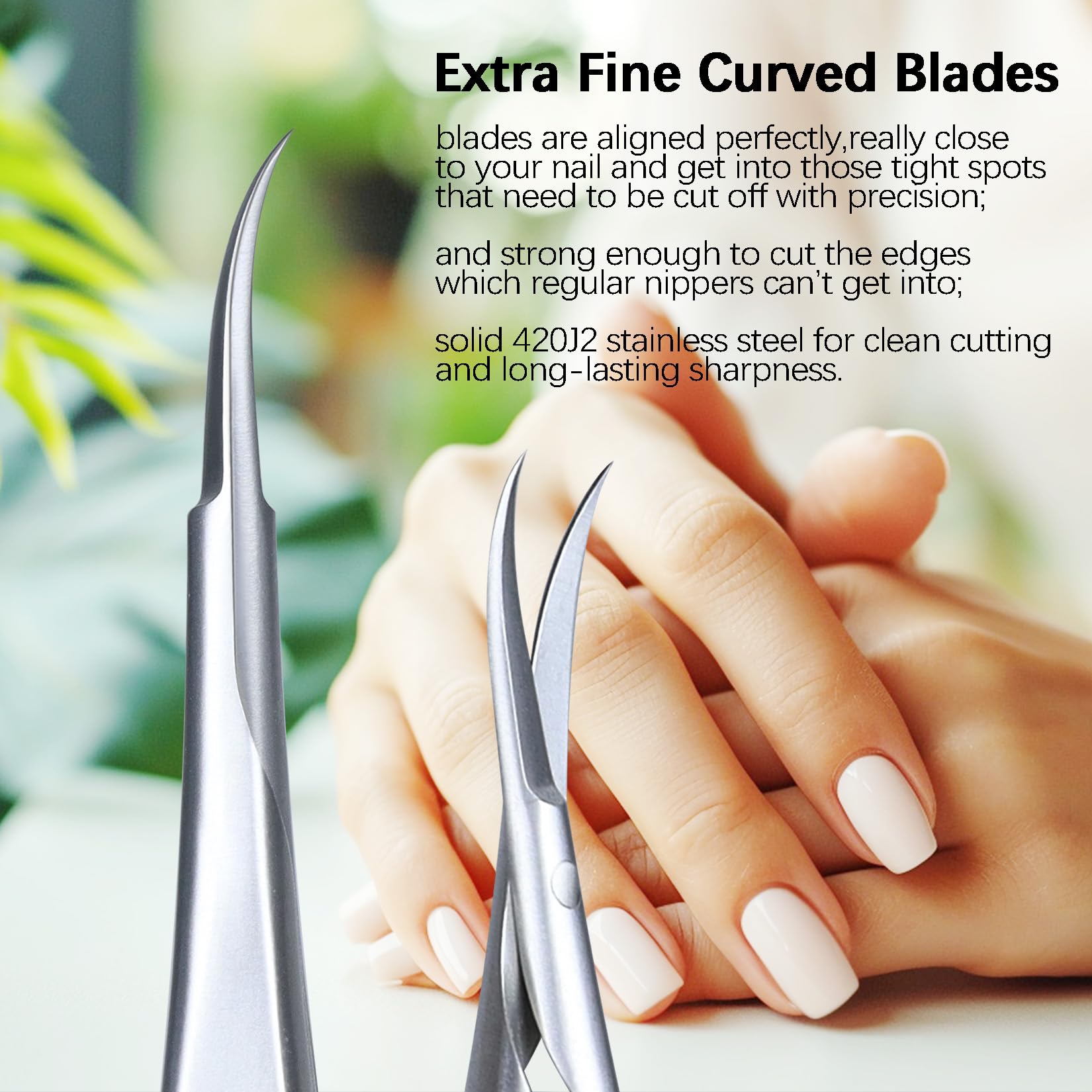 XGIZMOO curved blade detail scissors trimming dry skin and hangnails