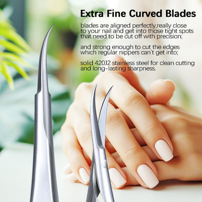 XGIZMOO curved blade detail scissors trimming dry skin and hangnails