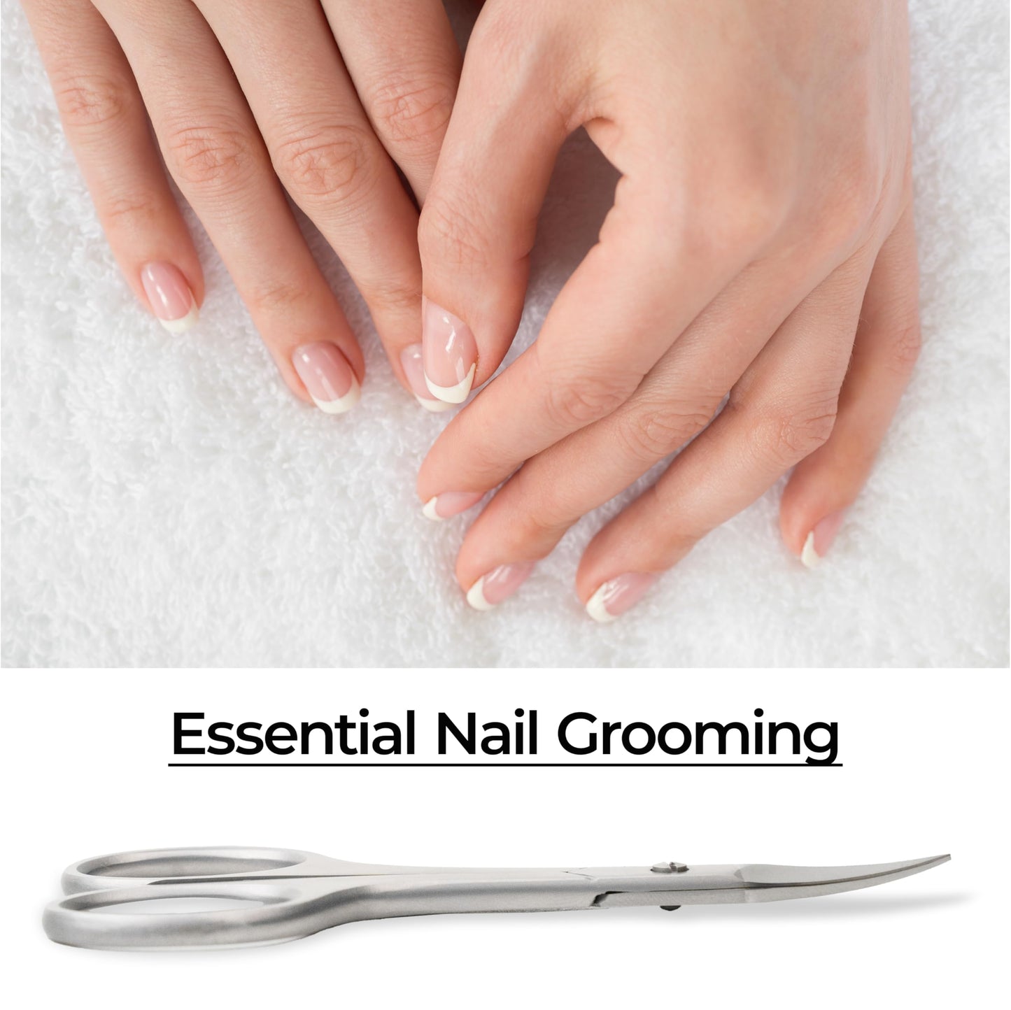 LIVINGO grooming scissors and pouch displayed on a clean background illustrating an authentic imported skincare tool.