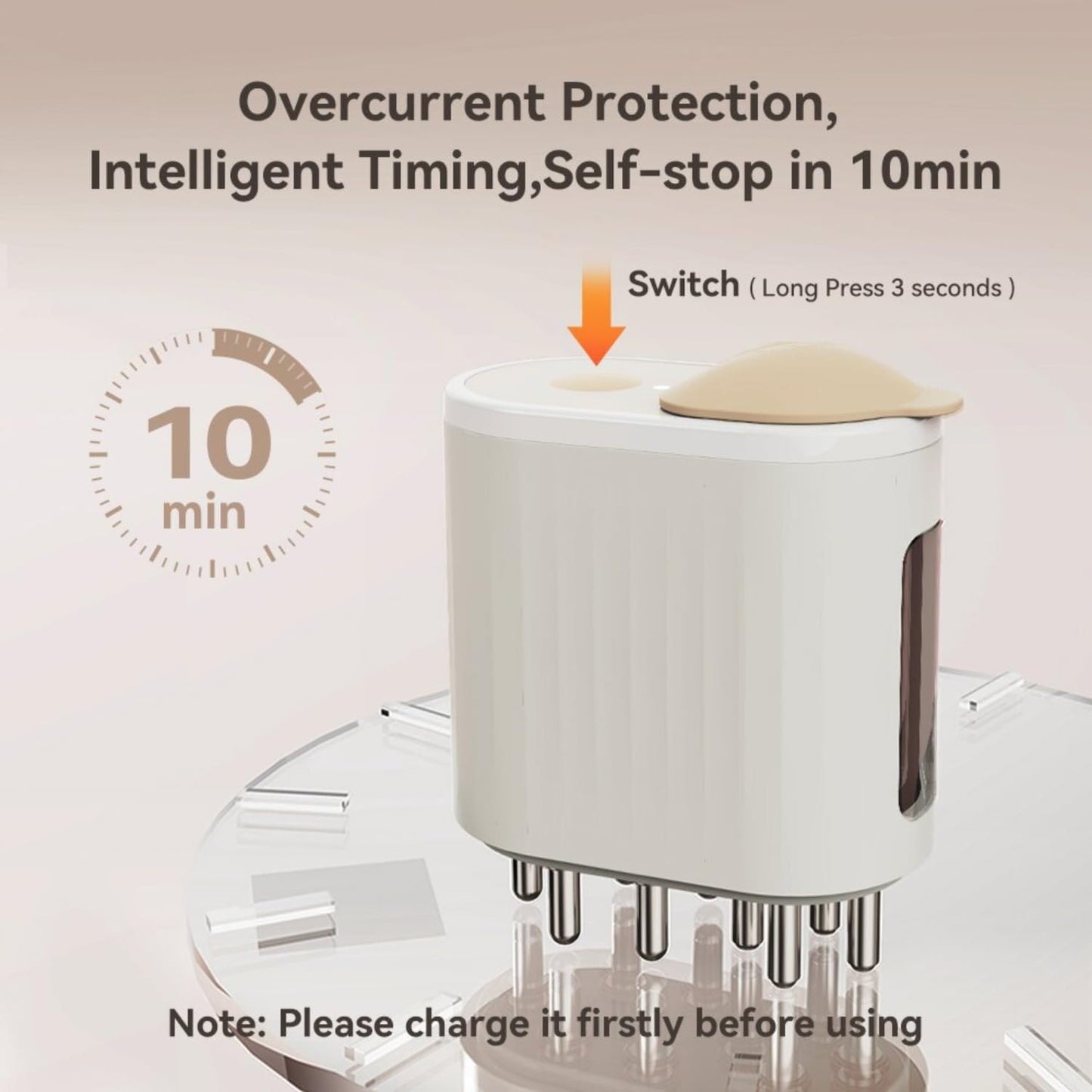 Kimairay portable hair care device with USB Type-C charging port