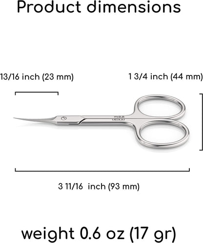 Maluk professional nail care tool showcasing the polished back face of the blade.