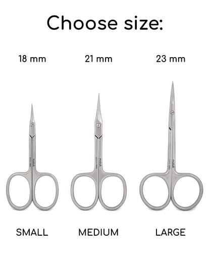 Maluk Medium SE-50-2 scissors laid flat demonstrating the slim and narrow profile.
