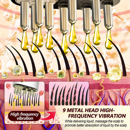 Handheld view of Pawfan vibrating scalp massager for hair growth