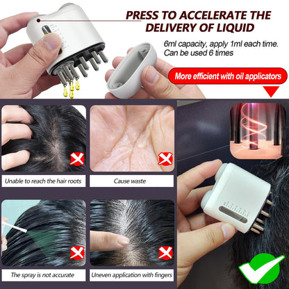 Pawfan electric hair serum applicator white design