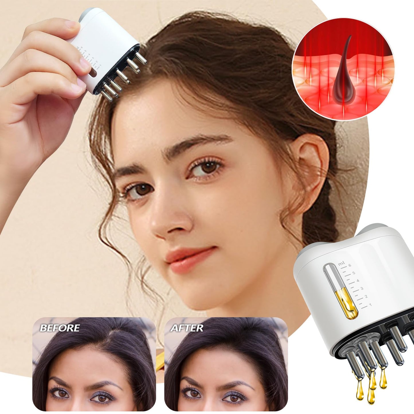 Pawfan portable scalp oil dispenser for travel