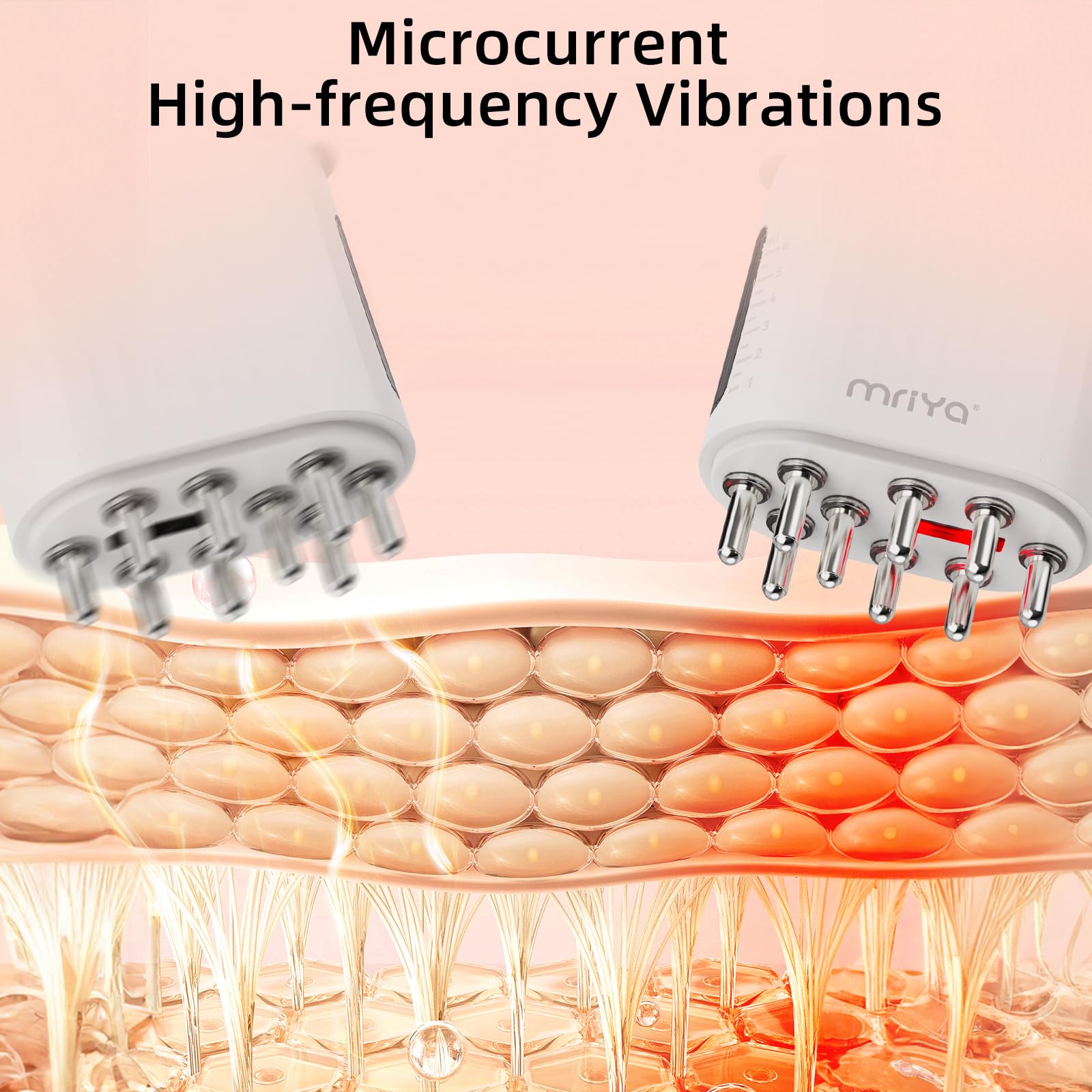 Mriya hair oil applicator showing the 6ml liquid tank and scale