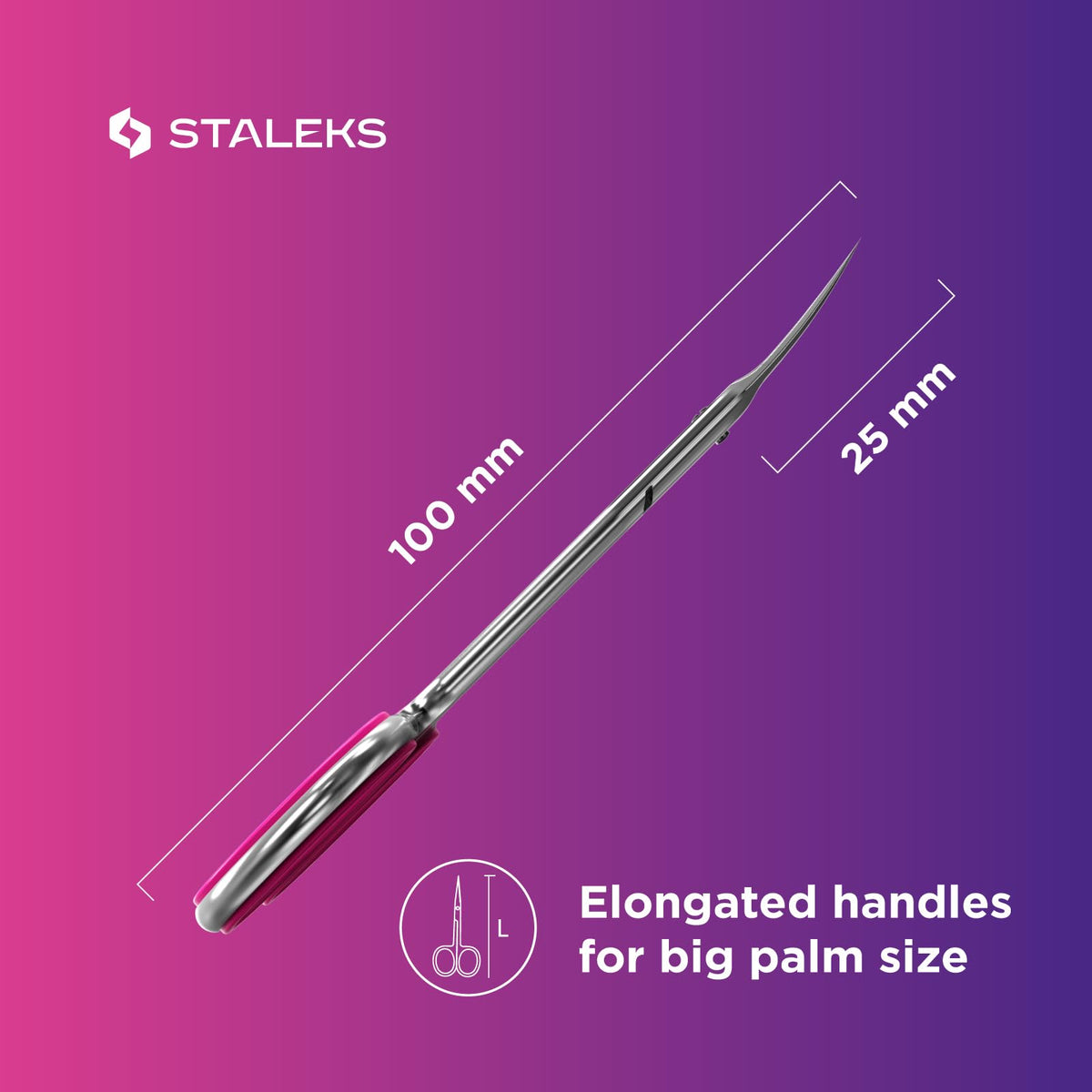 Staleks Pro imported professional manicure scissors packaging and product details
