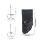 BEZOX stainless steel multi purpose cuticle and nail scissors showing blade sharpness