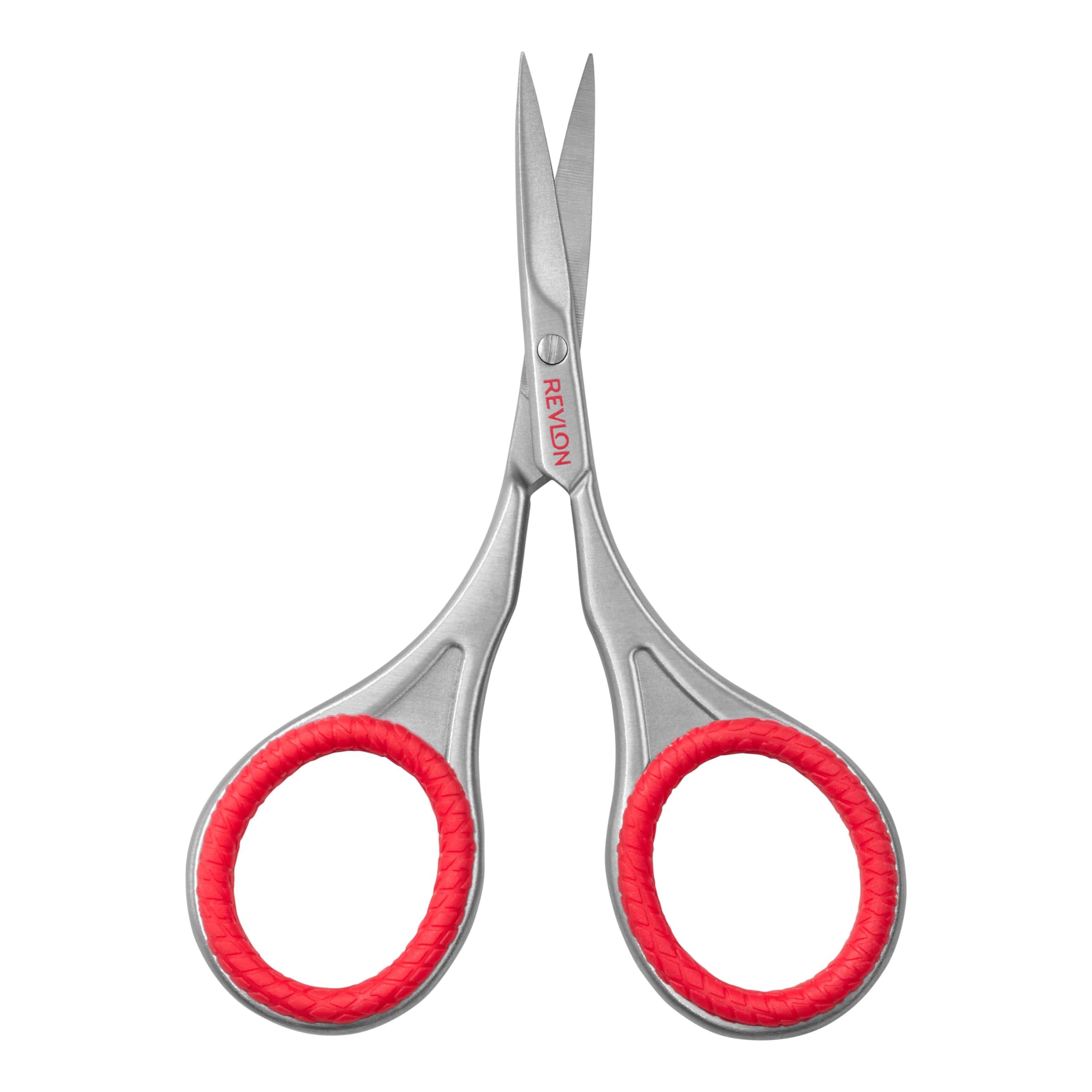 Revlon stainless steel cuticle scissors showing curved blades