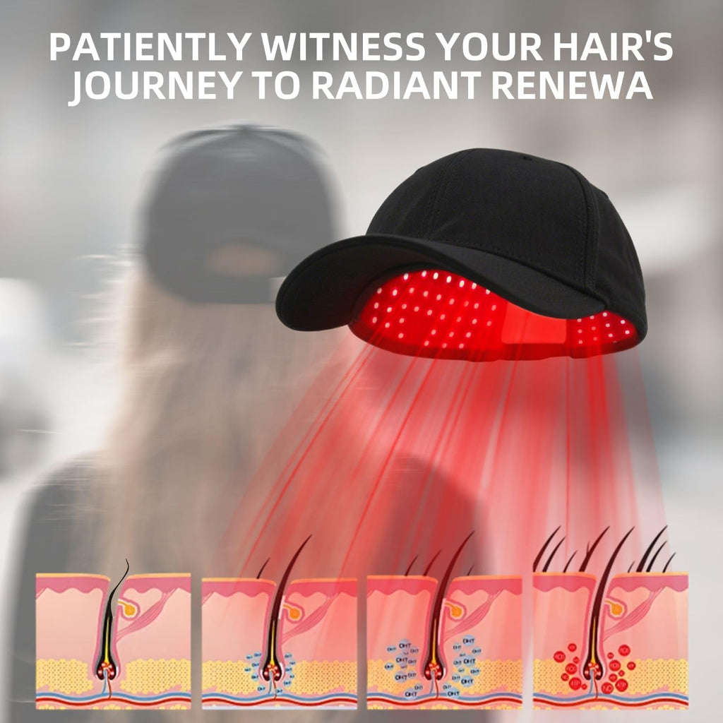 Hairo cordless hair regrowth cap side profile