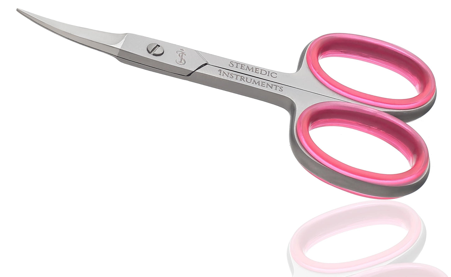Compact travel size pedicure and manicure scissors in protective storage cover