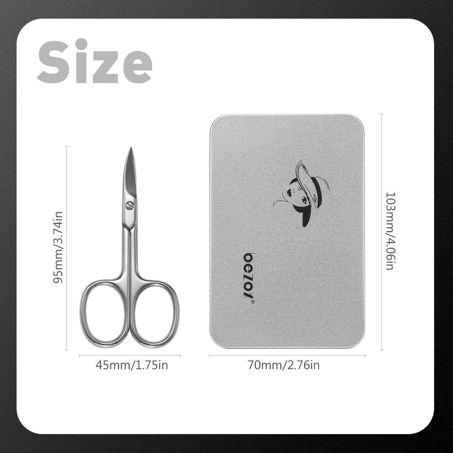 A man using the ergonomic BEZOX toenail scissors for everyday personal grooming.