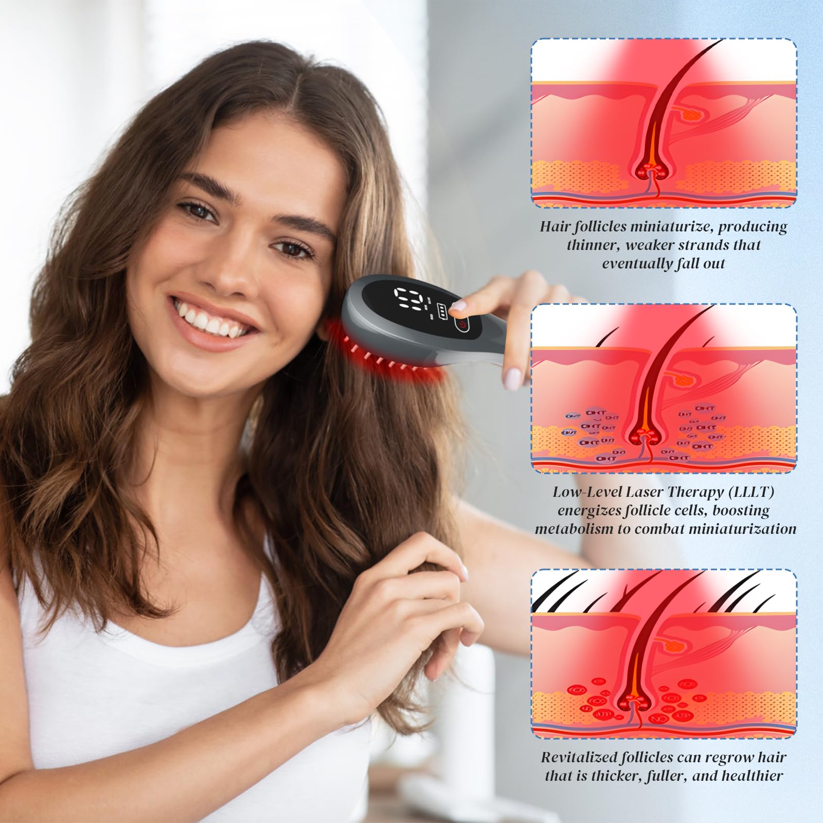 Authentic USA imported Jitesy hair comb retail packaging with all included accessories.