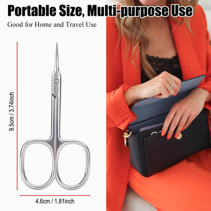 Full product packaging of LePinko cuticle scissors for men and women manicure kits.