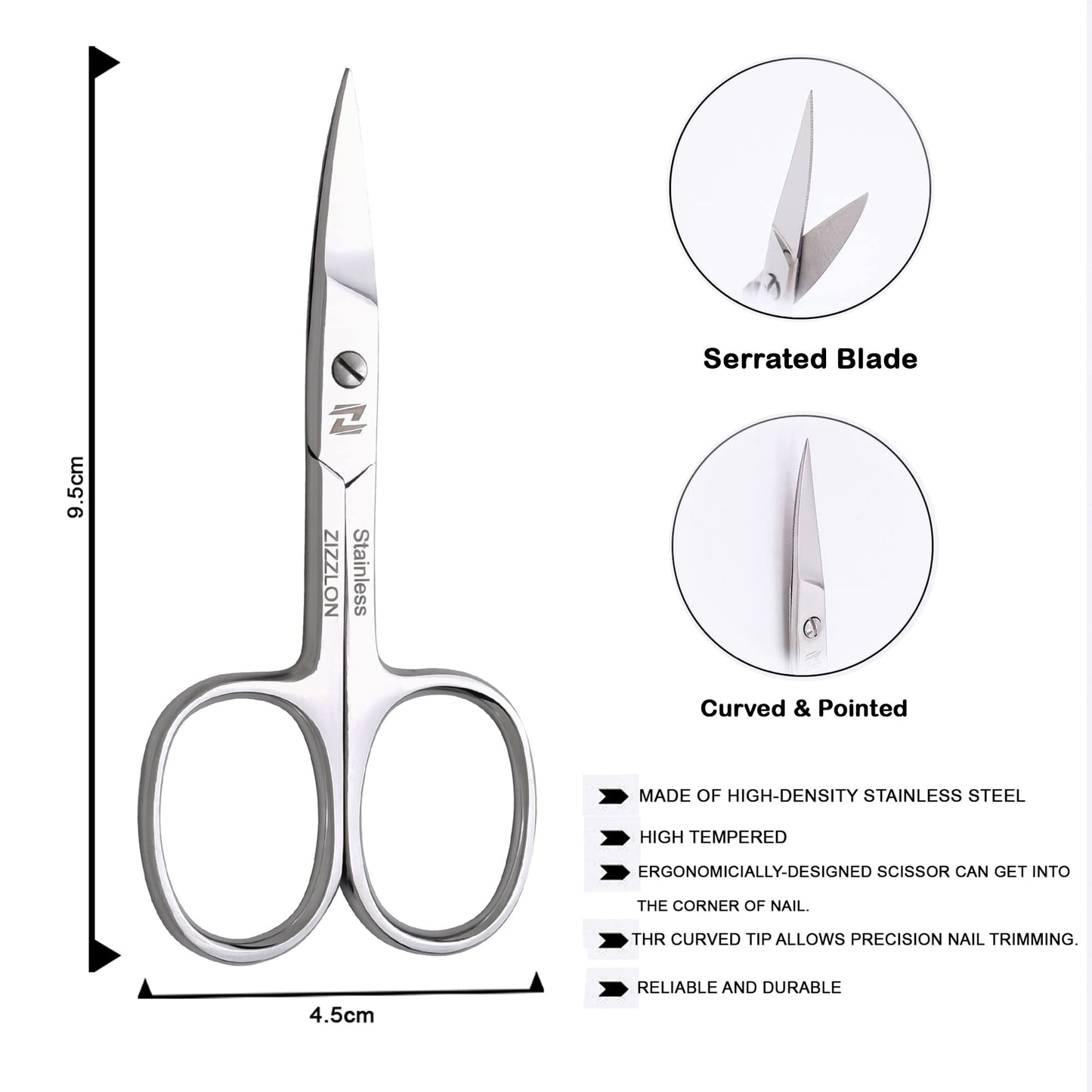 Portable travel size beard and mustache trimmer scissors for men and women