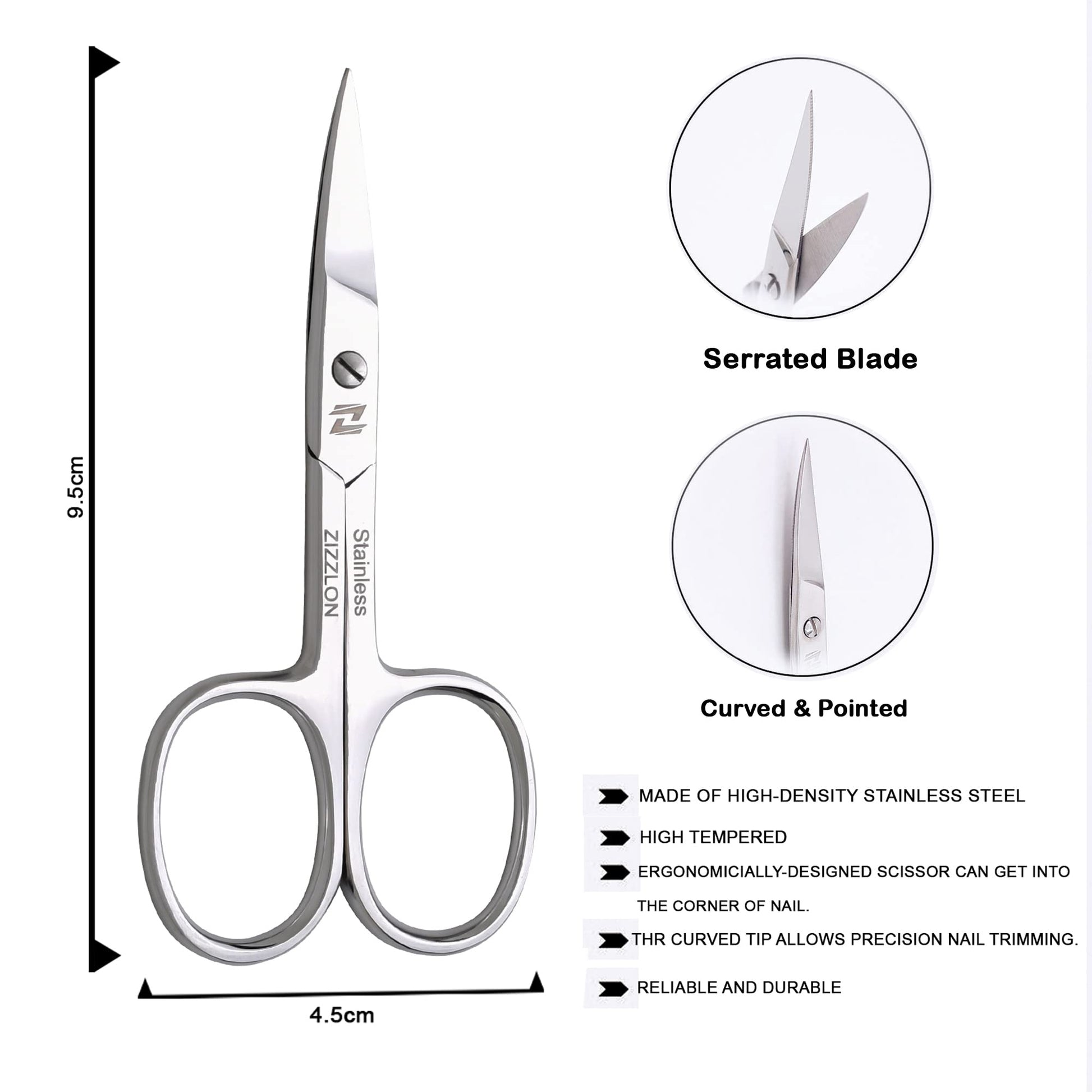 Portable travel size beard and mustache trimmer scissors for men and women