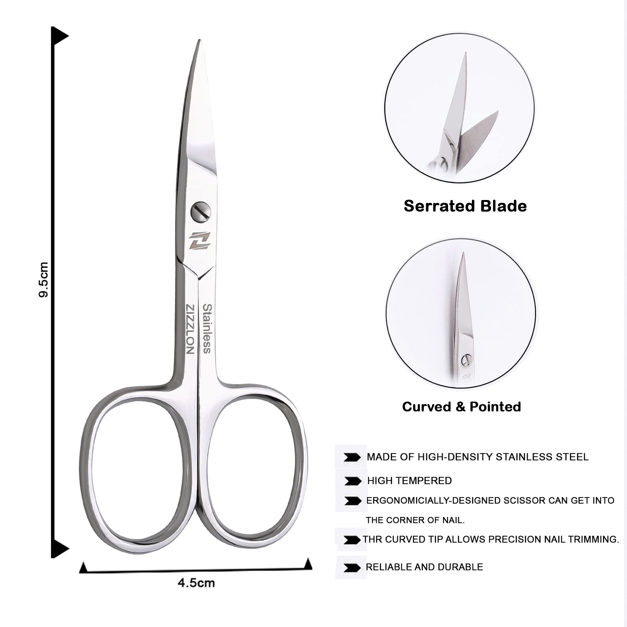 Portable travel size beard and mustache trimmer scissors for men and women