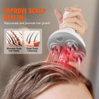 Vevor cordless head massager positioned on its USB charging station base